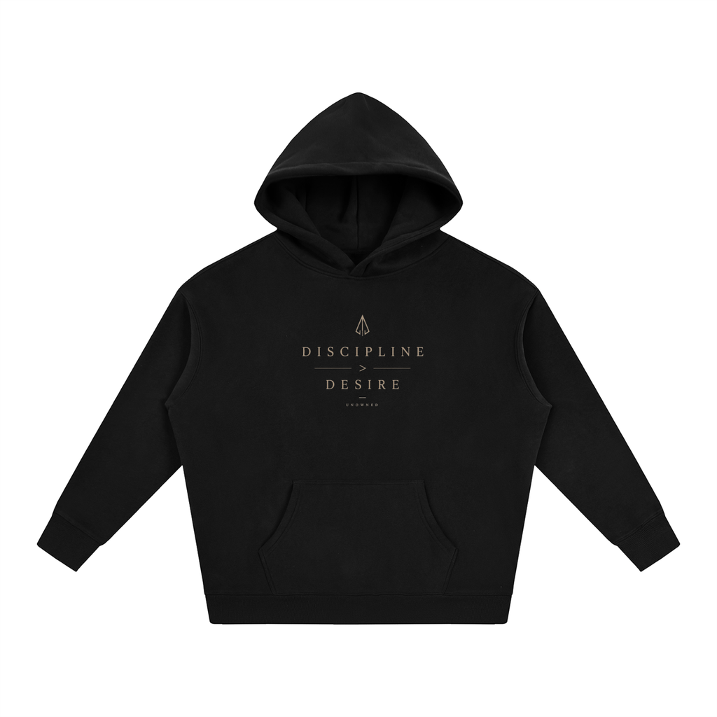 DISCIPLINE > DESIRE .Oversize Fleeced Hoodie