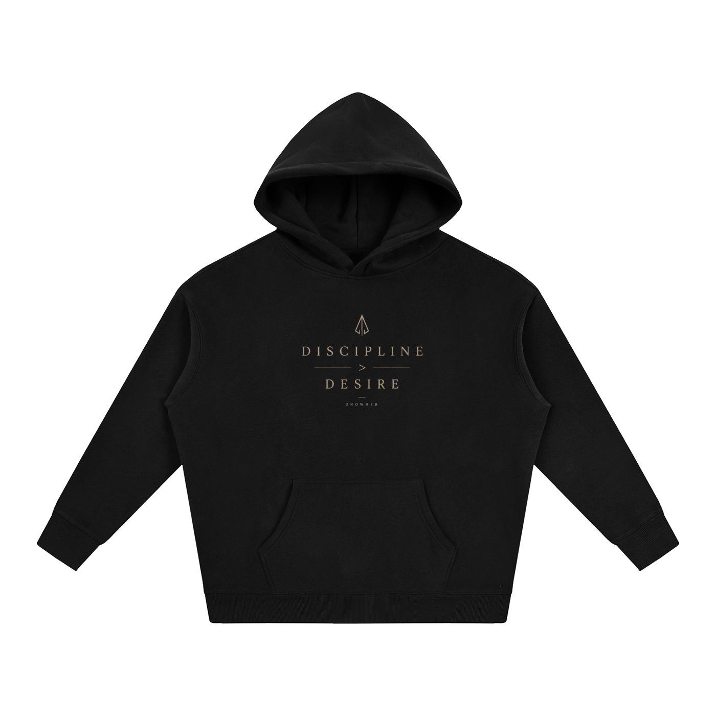 DISCIPLINE > DESIRE .Oversize Fleeced Hoodie