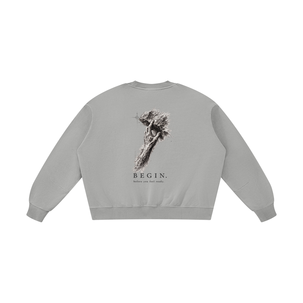 BEGIN. Chapter 01 : Unisex Boxy Vintage Washed Sweatshirt