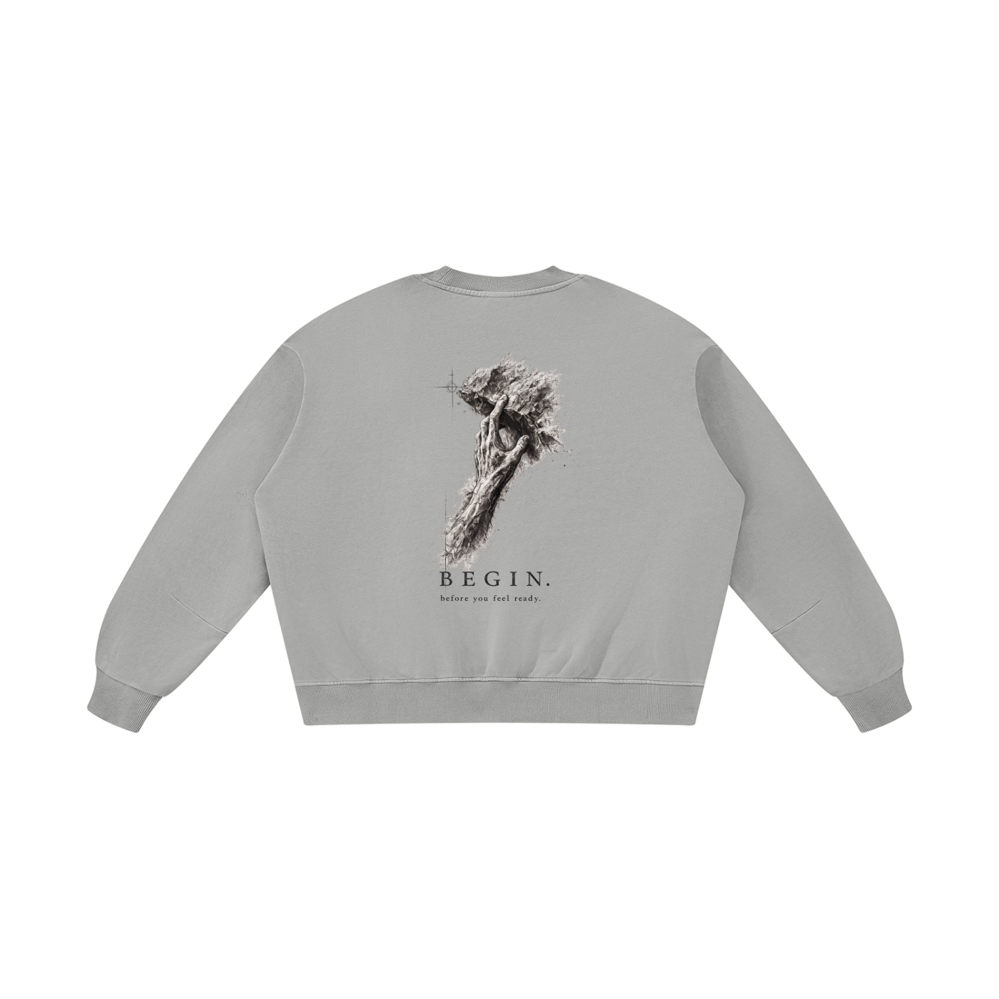 BEGIN. Chapter 01 : Unisex Boxy Vintage Washed Sweatshirt