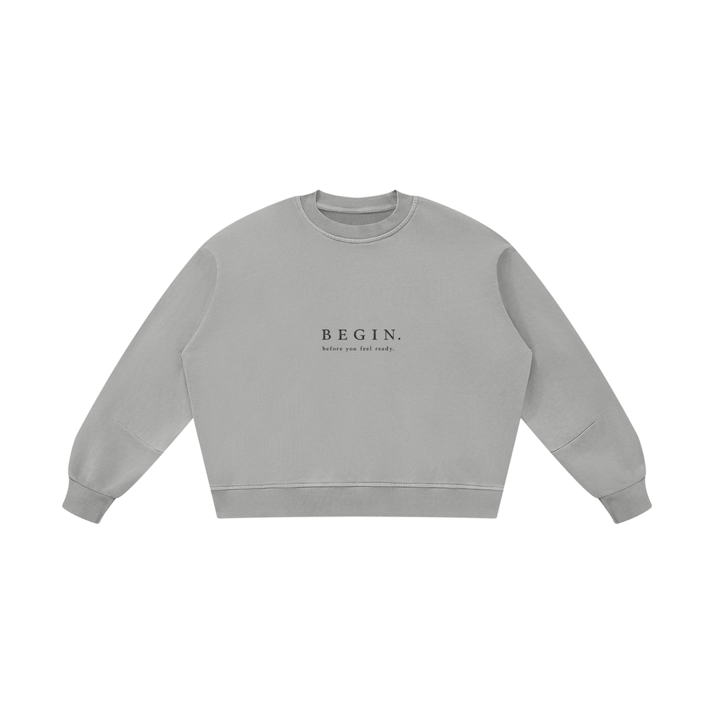 BEGIN. Chapter 01 : Unisex Boxy Vintage Washed Sweatshirt