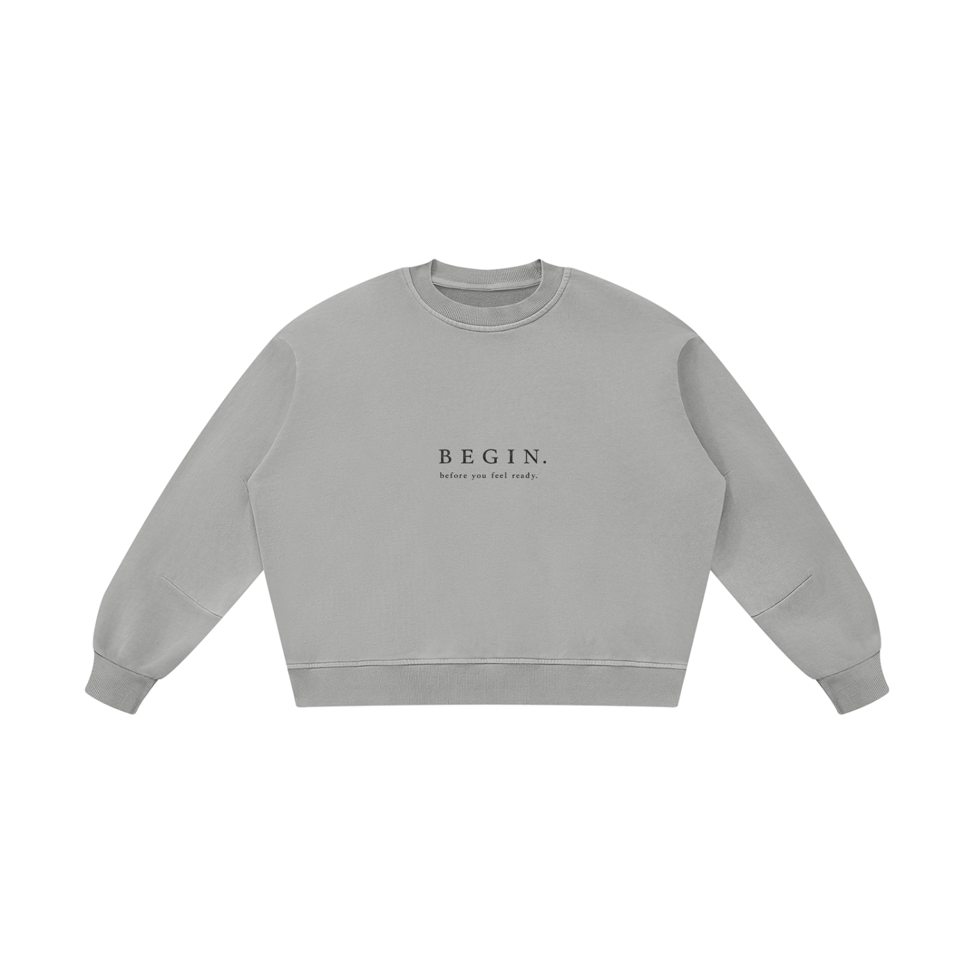 BEGIN. Chapter 01 : Unisex Boxy Vintage Washed Sweatshirt